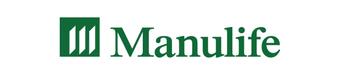 Manulife logo featuring a green icon with three vertical lines and the word Manulife in green text to the right. STG-Health